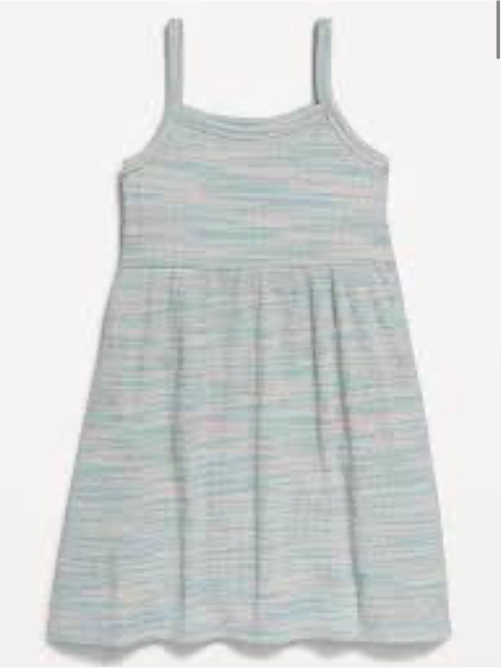 Girls' Light Blue Striped Spaghetti Strap Dress-Brand New With Tags